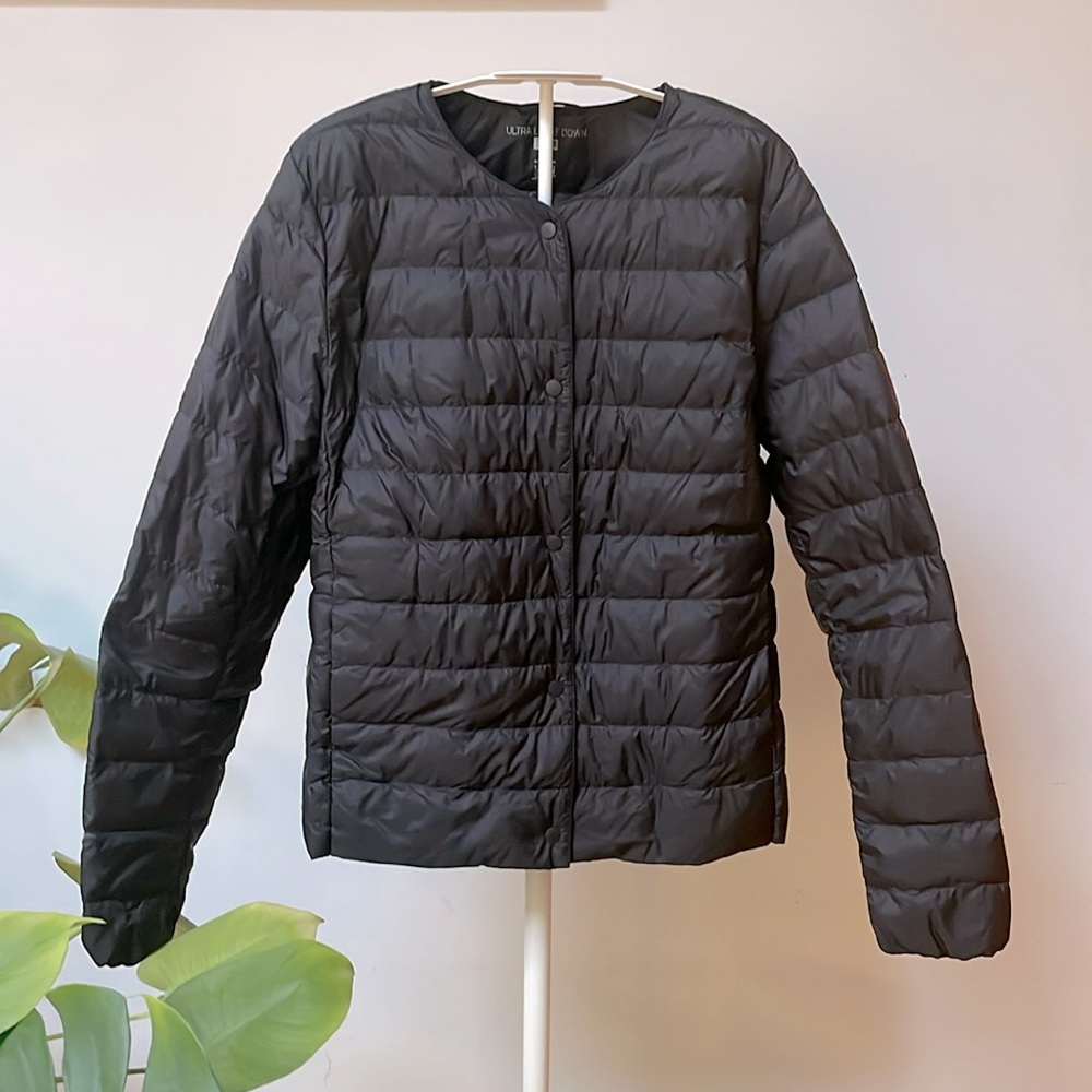Uniqlo Ultra Light Down puffer jacket - black, size S